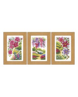 Broderikit Billeder Sommer 3-pak - Vervaco