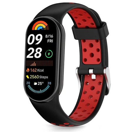 Tech-Protect Xiaomi Band 8/9/10/NFC Armband Icon - Svart/Röd
