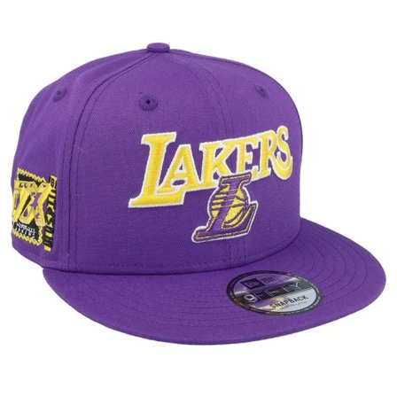 New Era - NBA Lila snapback Keps - Los Angeles Lakers NBA Patch 9FIFTY Purple Snapback @ Hatstore