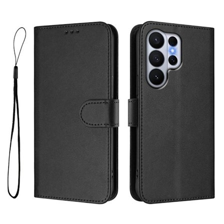 Samsung Galaxy S26 Ultra Plånboksfodral RFID Skydd Konstläder - Svart