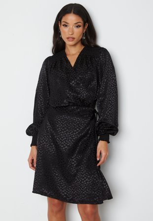 Sisters Point Irene Dress 800 Black/Leo Klær