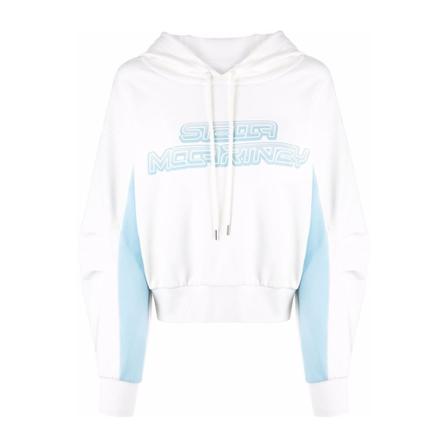 Stella McCartney Logo Hoodie Hvid, Dame