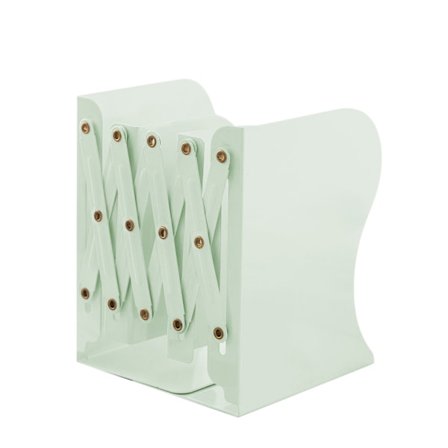 Bogstøtter Retractable Fleksibel Stor Størrelse Uden Mærkat Metal Materiale Kontor Bogstøtte til Skrivebord Lysegrøn