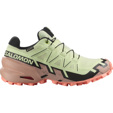 Salomon - Zapatillas de trail running Calzado Speedcross 6 Gtx W - Lime Cream / Mahogany Rose