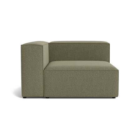 Lissabon chaiselong, venstrevendt - Nordic Grøn - 130x130x72 - Sofa, chaiselong