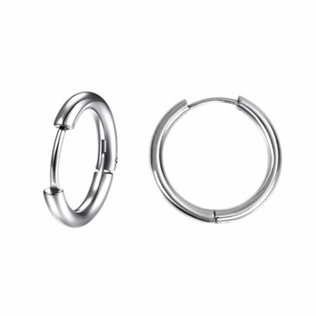 Örhänge Näsring Piercingsmycke Ring Metall Silver - 12mm