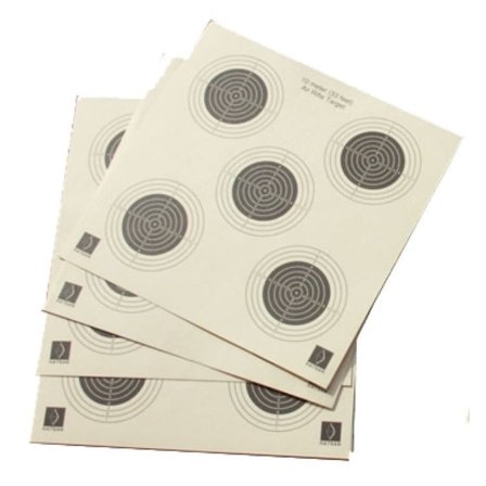Hatsan Paper Target 5-Spot 100 pcs Övningsskytte Beige OneSize