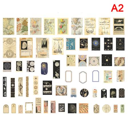 200st Vintage Blandat Materialpaket Diy Scrapbooking