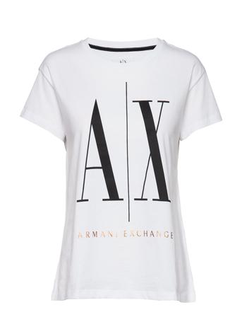 Woman Jersey T-Shirt T-shirts & Tops Short-sleeved Valkoinen Armani Exchange