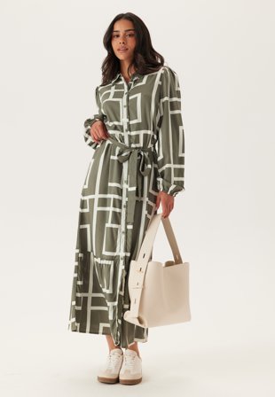 Happy Holly Viscose Long Sleeve Dress Tøj