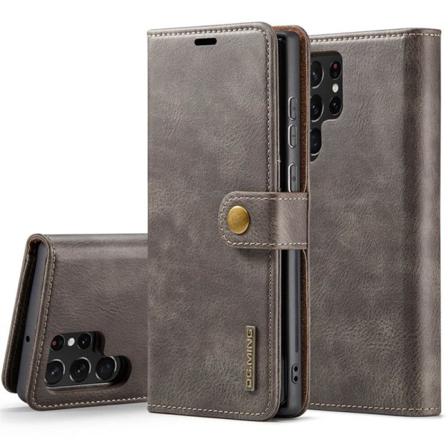Mobilplånbok Dg-ming 2i1 Samsung Galaxy S22 Ultra Grå