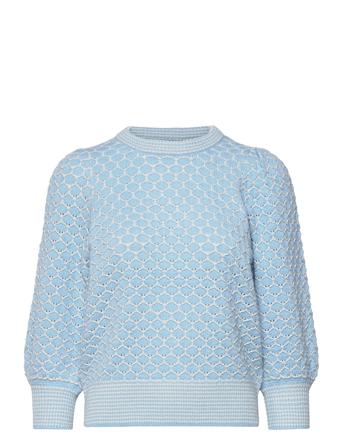 Vmjayda 3/4 O-Neck Blouse Ga Boo Blue Vero Moda