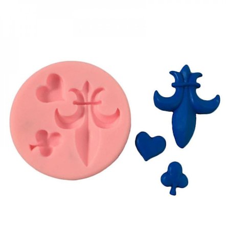 Spelkort Plum Blossom Peach Heart Form