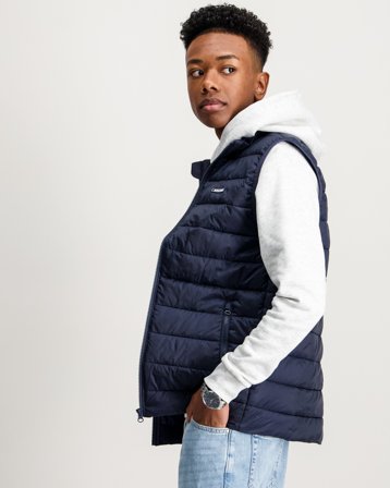 Jack & Jones JJLOUIS LIGHT BODYWARMER COLLAR JNR Blau Jacken Jungen - Kids Brand Store