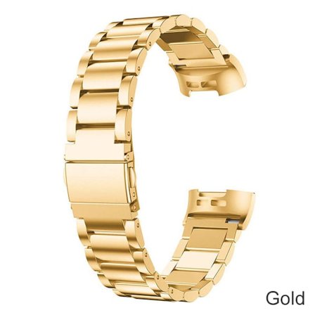 För Fitbit Charge 5 4 3 2 Smart Armband Rostfritt stål Klockband Loop For Fitbit Charge 3 SE Silver Strap Correa