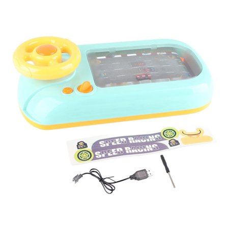 Elektrisk Lärande Körning Ratt Leksak Racingbil för Barn