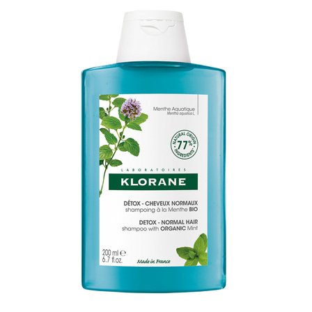 Klorane Menta Acquatica Shampoo Detox Alla Capelli Normali 200ml - Shampoo Detossinante