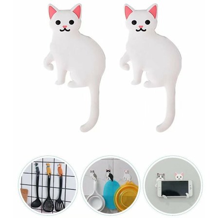 Limkrok Animal Cartoon Viscose Virknål (2 delar persisk katt)