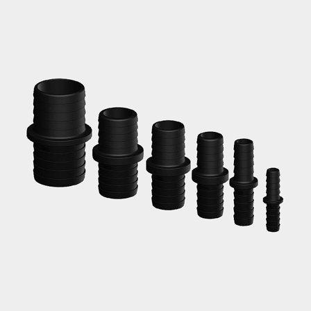 Giunto di collegamento per tubo TruDesign Hose Connector, composito, 38 mm (1 1/2") tubo, nero
