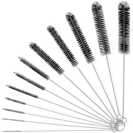 /EA/Puhdistusharjat, 12 kappaletta 24 cm pitkiä harjoja, pullonpuhdistusharjat