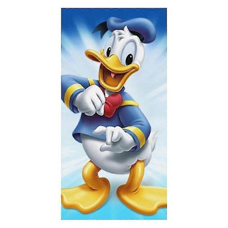 i22 Donald Duck Oversized Dobbeltsidig Fleece Strandhåndkle, Stor Størrelse Basseng Håndkle, Sandsikkert, Hurtig Tørkende, Kompakt, Myk, Absorberende 