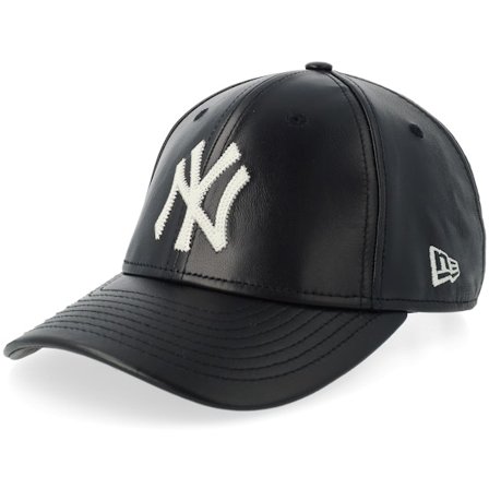 New Era - MLB Schwarz adjustable Cap - New York Yankees Img Leather 9FORTY M-Crown Black Adjustable @ Hatstore