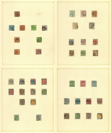 Danmark 1851-1962 - Samling i 1 album - Stemplet