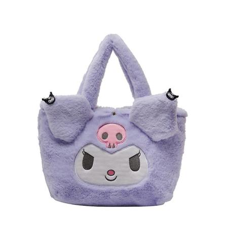 Kawaii Cinnamoroll Sanrio plysjveske My Melody Anime-vesker Kt Cat Purin Dog Kuromi plysj - FARGE: Kulomi