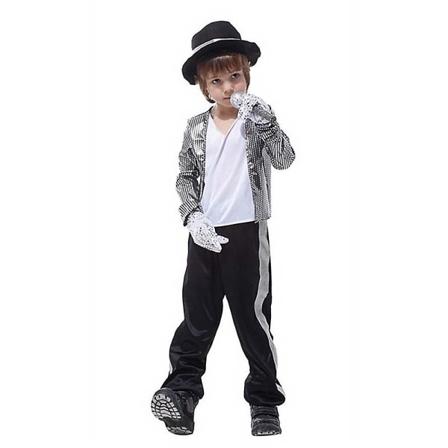 3-16-vuotiaat lapset teinit Michael Jackson Cosplay-asut Performanssiasut set Halloween-juhliin Fancy mekko Lahjat 6-8 Years