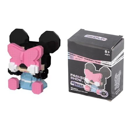 Tegneserie Byggeklosser Sikre Holdbare Plast Levende Farger Rund Kant 3D Puslespill Leke for Barn Voksne Familie Type 3