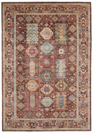 Medalionowy Shabargan Dywan 210X304 Wełna