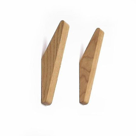 Hmwy - Veggmonterte kleshengere i tre, klesstativholder, øreproppheng