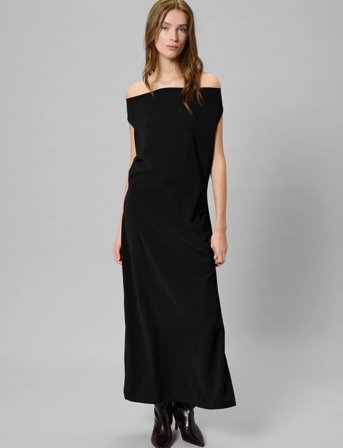 My Essential Wardrobe Mwmille Waterfall Dress - Black - 40