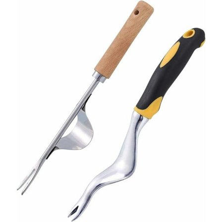 Hagesett med 2 håndverktøy for luking