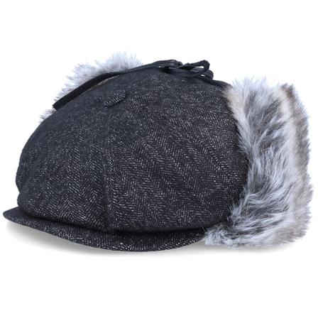 Bailey - Schwarz earflap Cap - Duane Black Ear Flap @ Hatstore