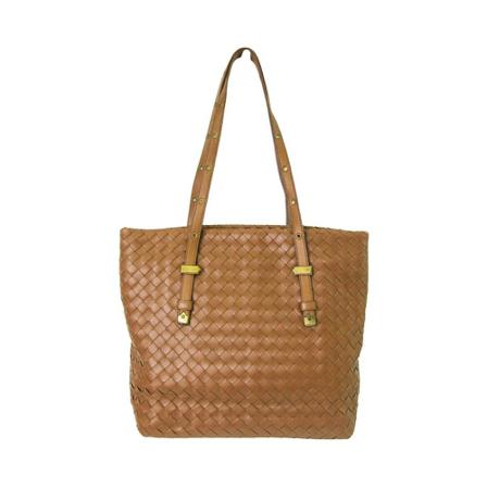 Bottega Veneta Vintage, Pre-owned Intrecciato Bruin, Dames, Maat:ONE Size,leer