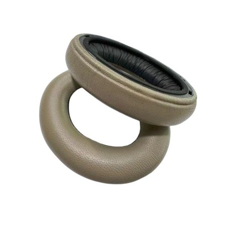 2-pack Ersättningsöronkuddar för Sennheiser Momentum 4 Hörlurar - Grå Öronkuddar i Fårskinn för Optimal Komfort och Ljud