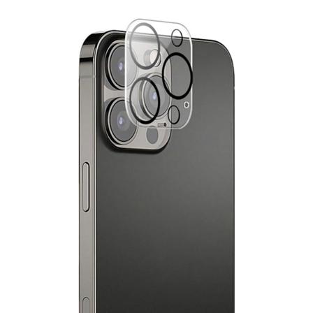 MOCOLO iPhone 13 Pro kameralinsskydd av härdat glas med silkestryck Transparent