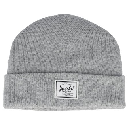Herschel - Elmer Shallow Heather Light Grey Cuff Cuff Grey Beanie - @ Hatstore