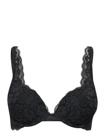 Bra Malva Iris Lingerie Bras & Tops Push Up Bras Svart Lindex