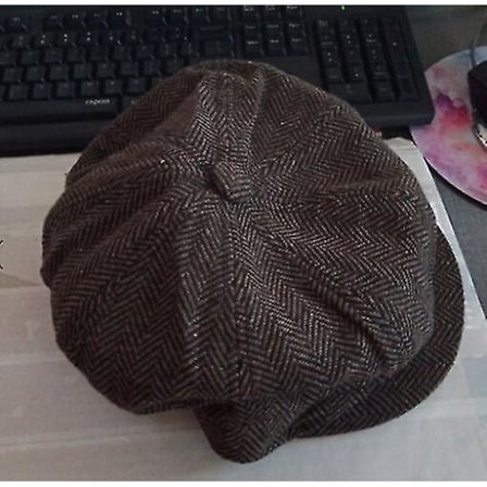 Newsboy Beret Baker Boy Herrhatt Mode Varm Elastisk Platt Keps Herr-dwdz