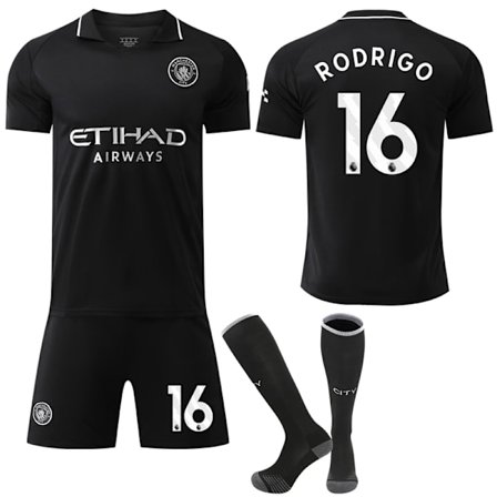 Manchester City udebanetrøje til børn og voksne, sæson 2025-2026, med sokker