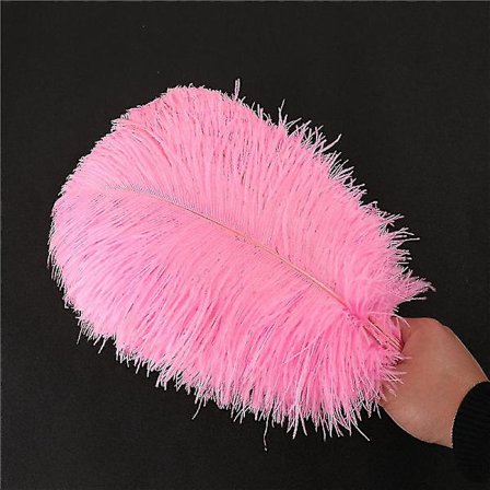 1~50-pack 30-35 cm Stora strutsfjädrar Plymer Hantverk Bröllop Fest Dekorationer Rosa