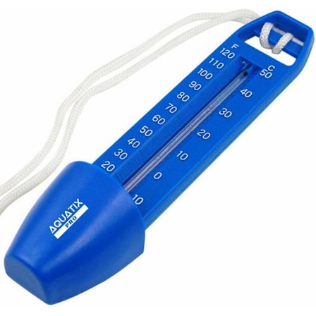 Stort bassengtermometer med tau, innebygd lomme og støtsikker, perfekt for alle utendørs-/innendørsbassenger, spa, boblebad og dammer
