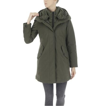 Woolrich Green Frakke Grøn, Dame Vinterjakker