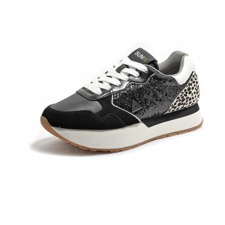 Sun68, Sneakers Zwart, Dames, Maat:36 EU