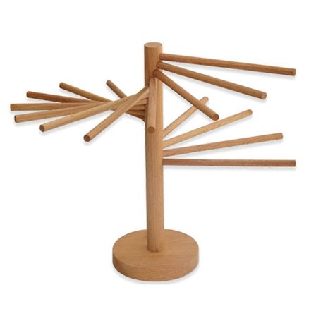 Pastatork, Pastatork i trä, Hopfällbar Spaghetti Noodle Dryer, Pastahängare med