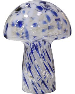 Dæmpbar bordlampe Svamp marmoriseret glas