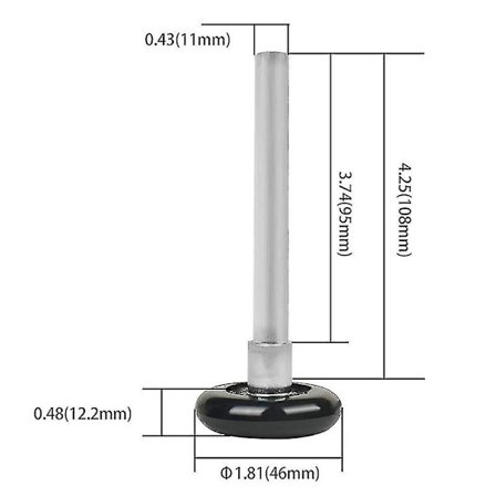 12 stk. 2 tommer Garagedørsrulle Nylon Garagedørs Hjul Til Garagespor Udskiftning Med Forseglede 6