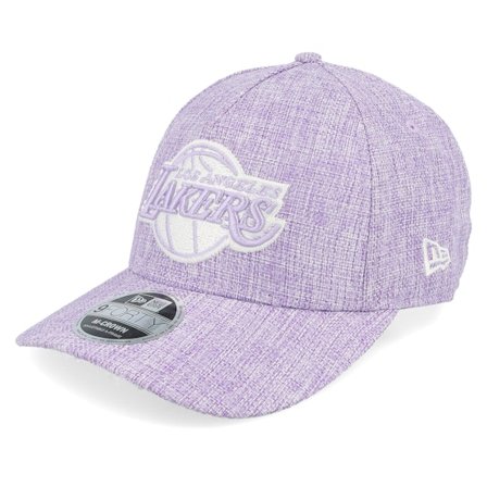 New Era - NBA Paars adjustable Cap - Los Angeles Lakers 9FORTY M-crown Cotton Weave Meta Mauve A-frame Adjustable @ Hatstore
